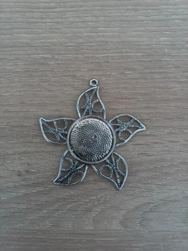 Support Cabochon Fleur - 20 mm